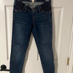Madewell Blue Maternity Skinny Jeans Style